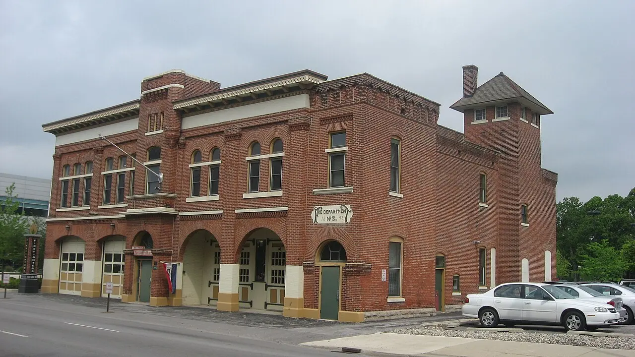 The red-brick Fort Wayne Firefighters Museum in Engine House No. 3, photographed in 2012.